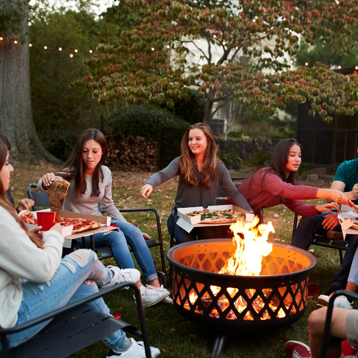 Ready to Burn Outdoor Firewood (1.1m3)-Firepits-Chimineas
